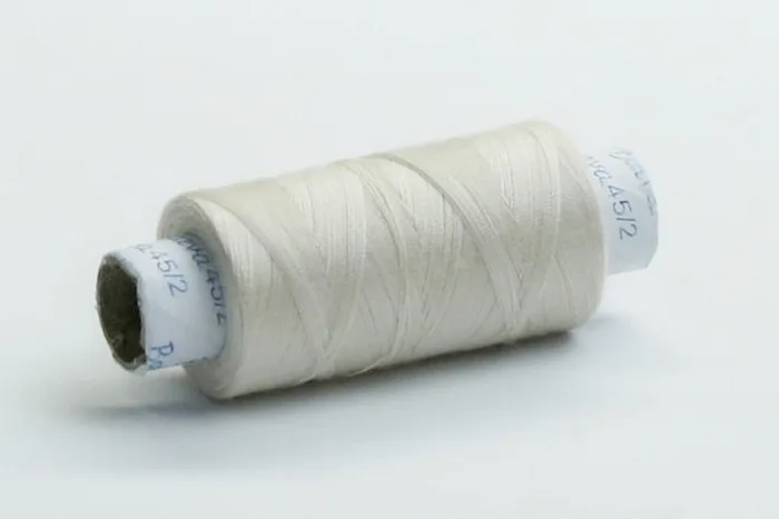 Нитки армовані №45/2 300 м Barva, молочний натуральний, 1014
