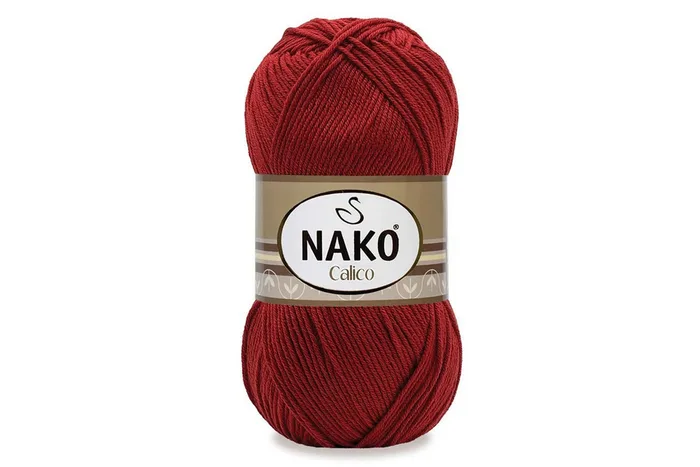 Пряжа Calico 100гр/245м NAKO, теракотовий, 12153