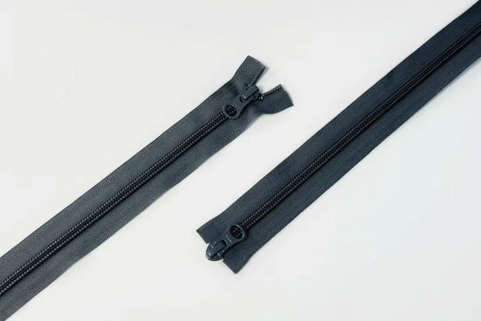 Блискавка YKK, T5, 2 замки, 75 см, сірий темний