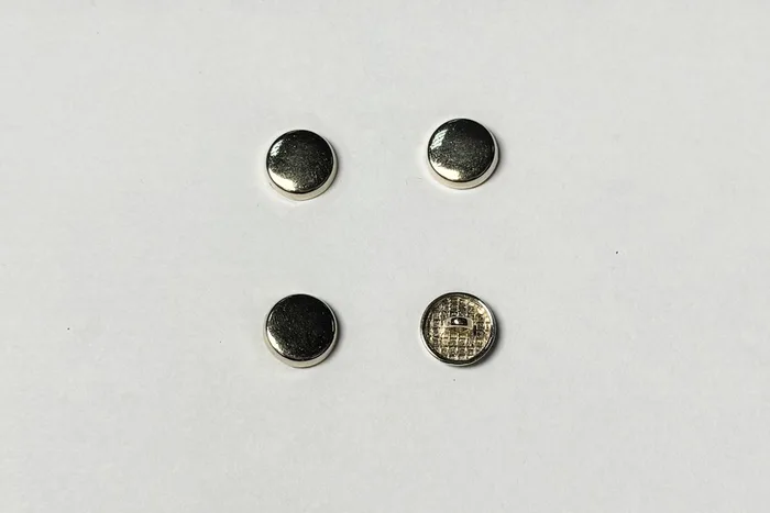 Гудзик металевий 12.5 мм Mertbutton, золото, CN-26-20-gold