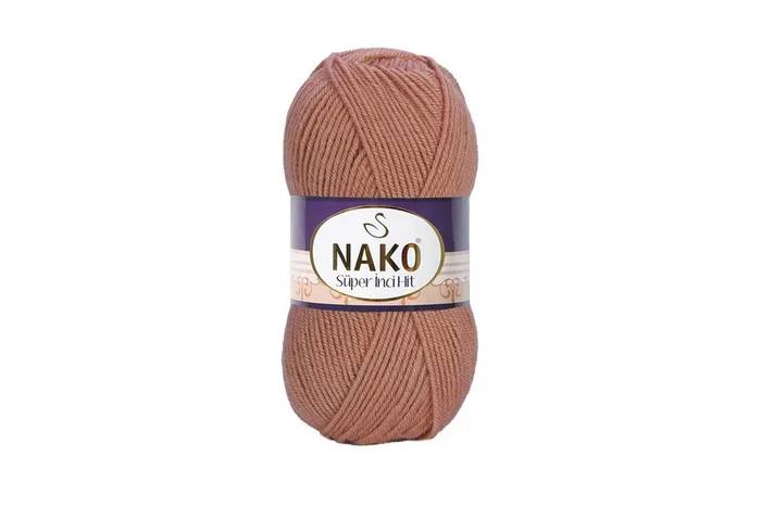 Пряжа Super inci hit 100гр/180м NAKO, рожевий, 11311