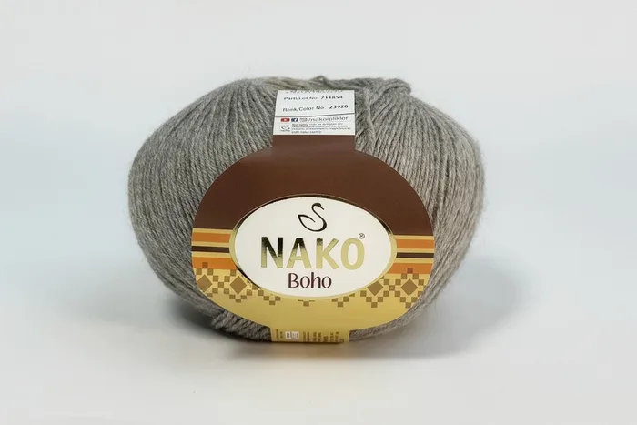 Пряжа Boho 100гр/400м NAKO, бежевий, 23920