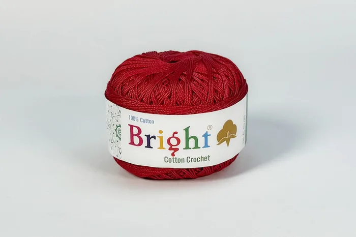 Нитки Ірис 50гр/230м Bright, червоний, S508