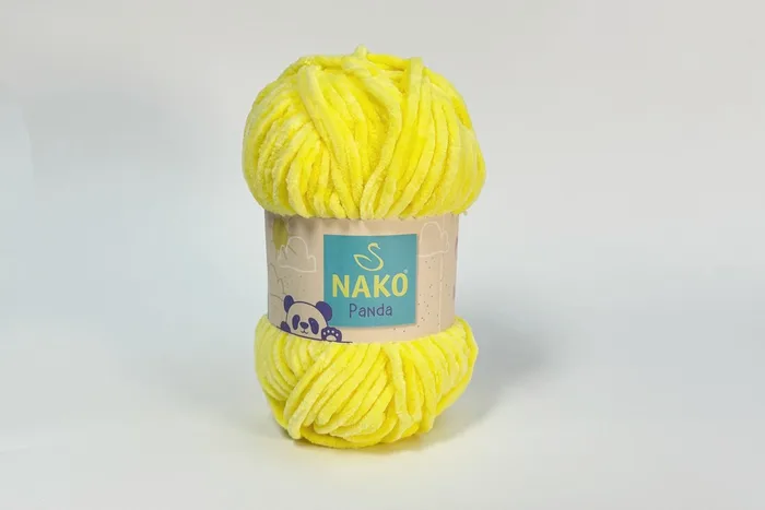 Пряжа Nako panda 100гр/120м, жовтий, 3093