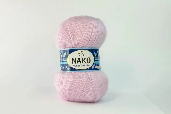 Пряжа Mohair Delikate 100гр/500м NAKO, рожевий, 6116