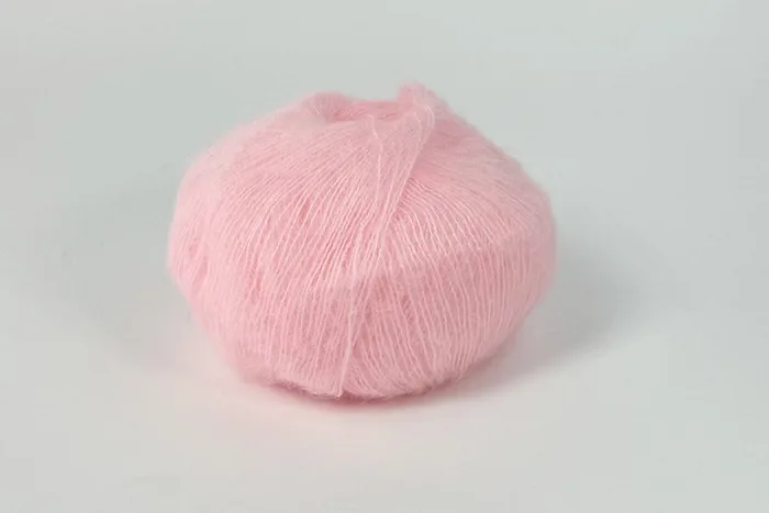 Пряжа Mohair 25гр/200м, рожевий, 15