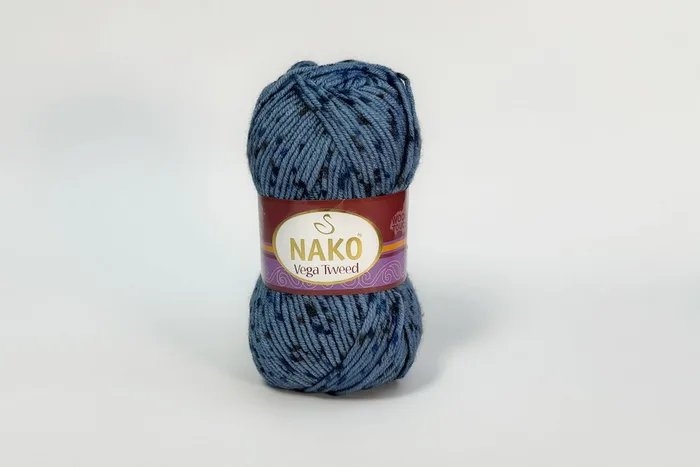 Пряжа Vega Tweed 100гр/195м NAKO, блакитний, 31764