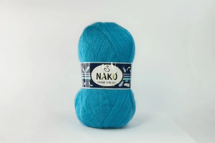 Пряжа Mohair Delikate 100гр/500м NAKO, бірюзовий, 6134