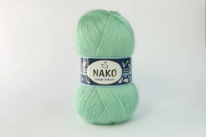 Пряжа Mohair Delikate 100гр/500м NAKO, м'ятний, 3415