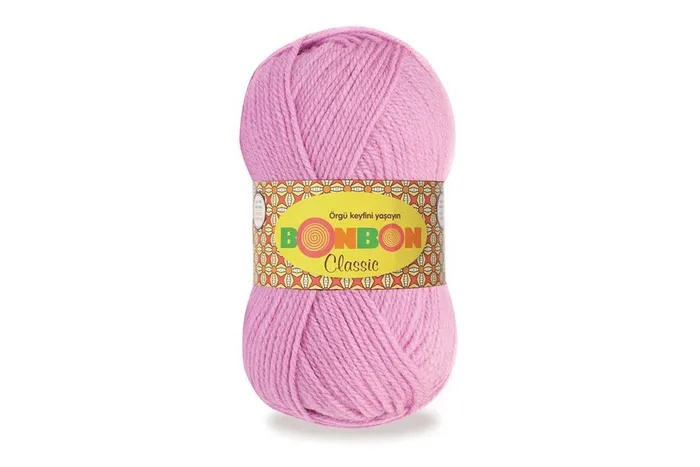 Пряжа Bonbon classic 100гр/200м NAKO, рожевий, 98234