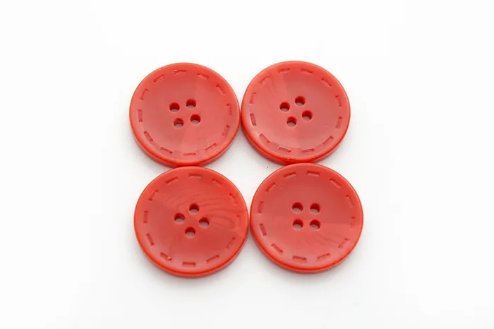 Гудзик 28 мм Mertbutton, червоний, 13-44-1318