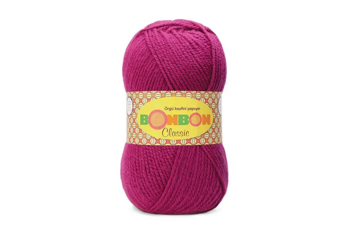 Пряжа Bonbon classic 100гр/200м NAKO, фуксія, 98262