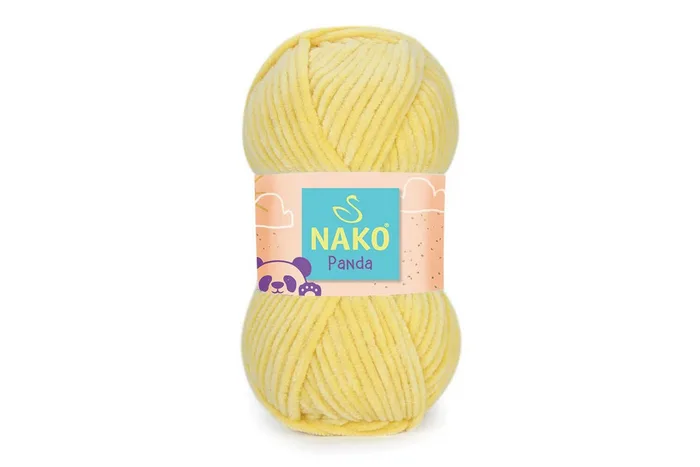 Пряжа Nako panda 100гр/120м, жовтий, 215