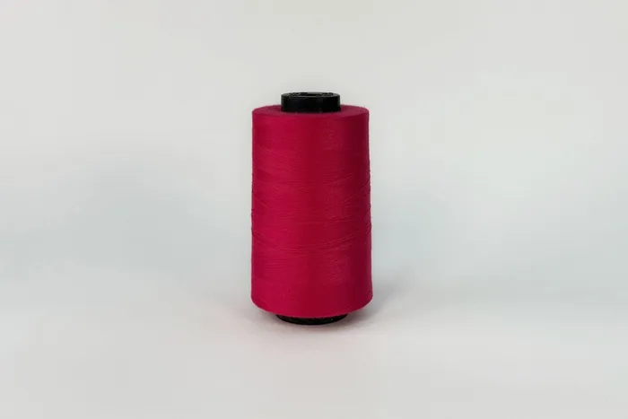 Нитки ПЕ №40/2 5000 м Barva, рожевий яскравий, 6001