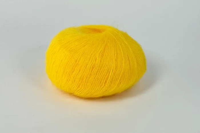 Пряжа Mohair 25гр/200м, жовтий, 7