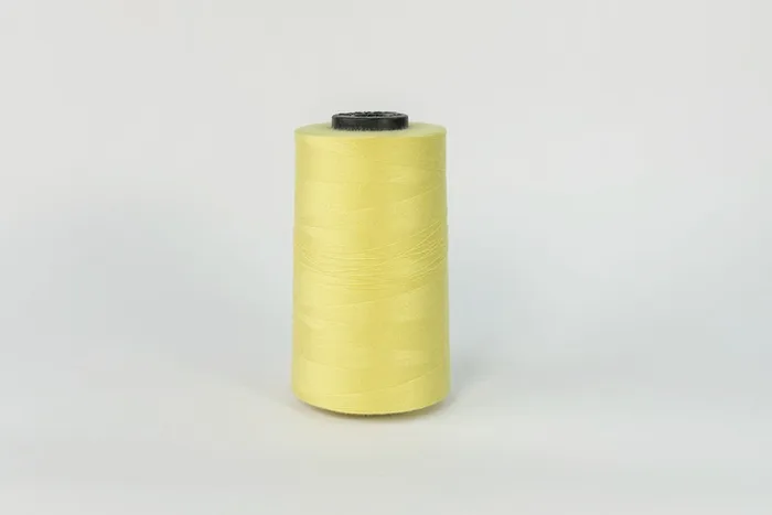 Нитки ПЕ №40/2 5000 м Barva, жовтий світлий, 3001
