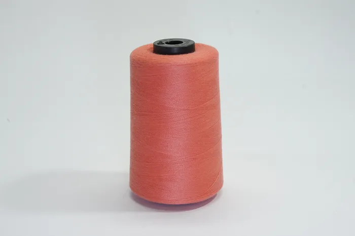 Нитки ПЕ №40/2 5000 м Barva, рожевий натуральний, 6003