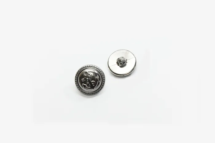 Гудзик 15 мм Mertbutton, нікель чорний, М-140-23-nkbl