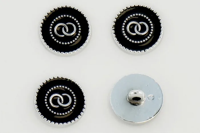 Гудзик 21 мм Mertbutton, чорний, ATS138-34-000/nik