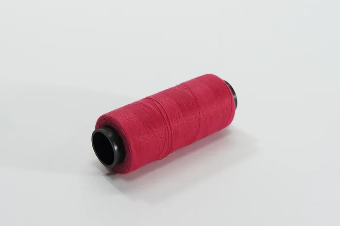 Нитки ПЕ №40/2 250 м Barva, рожевий яскравий, 6001