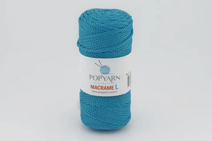 Пряжа Macrame L 100гр/90м POPYARN, бірюзовий, 453