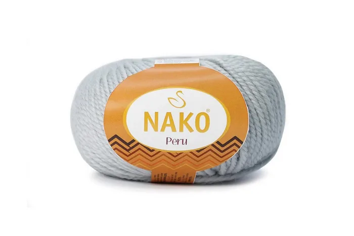 Пряжа Peru 100гр/130м NAKO, блакитний, 3985