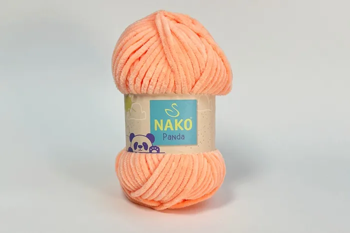 Пряжа Nako panda 100гр/120м, персиковий, 3120