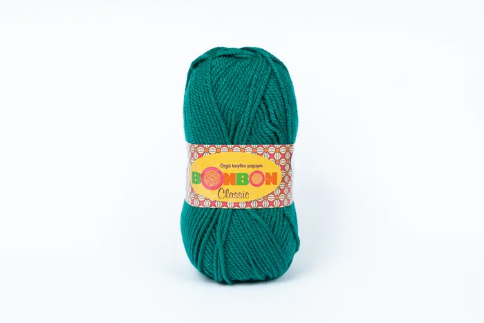 Пряжа Bonbon classic 100гр/200м NAKO, зелений, 98325