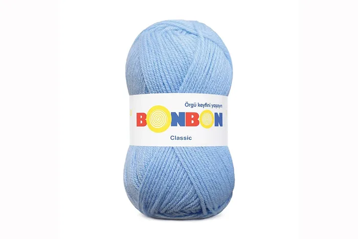 Пряжа Bonbon classic 100гр/200м NAKO, блакитний, 98328