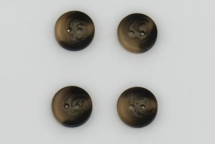 Гудзик 15 мм Mertbutton, шоколадний, FNL-253-24-1029