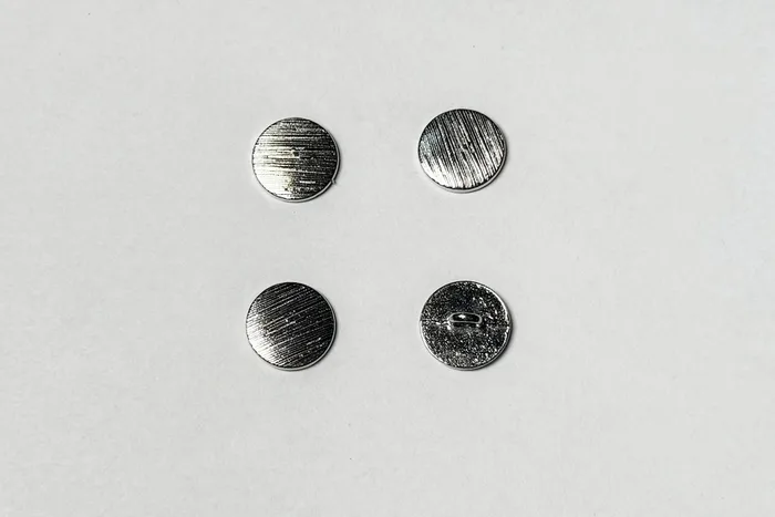 Гудзик металевий 15 мм Mertbutton, нікель, UTS-61-24-nik