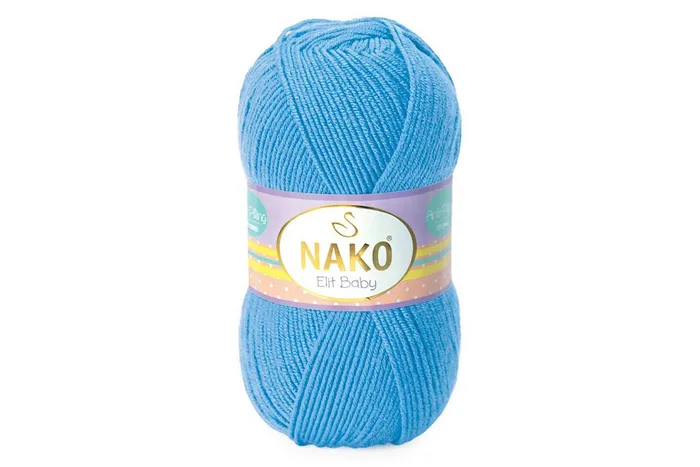 Пряжа Elit Baby 100гр/250м NAKO, блакитний, 10119