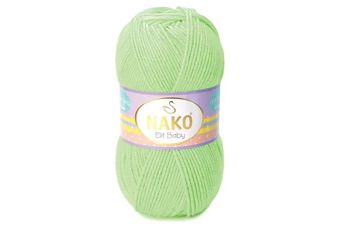 Пряжа Elit Baby 100гр/250м NAKO, салатовий, 6712