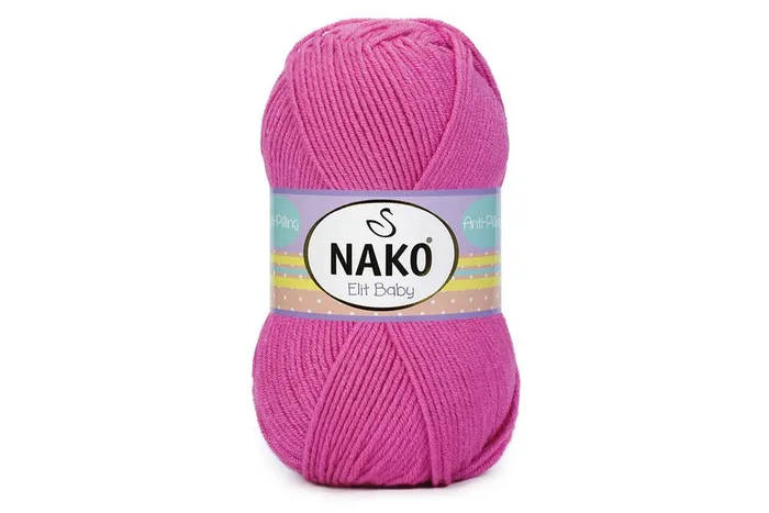 Пряжа Elit Baby 100гр/250м NAKO, рожевий, 5278