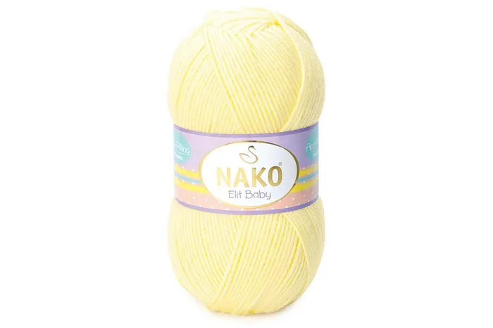 Пряжа Elit Baby 100гр/250м NAKO, жовтий, 3664