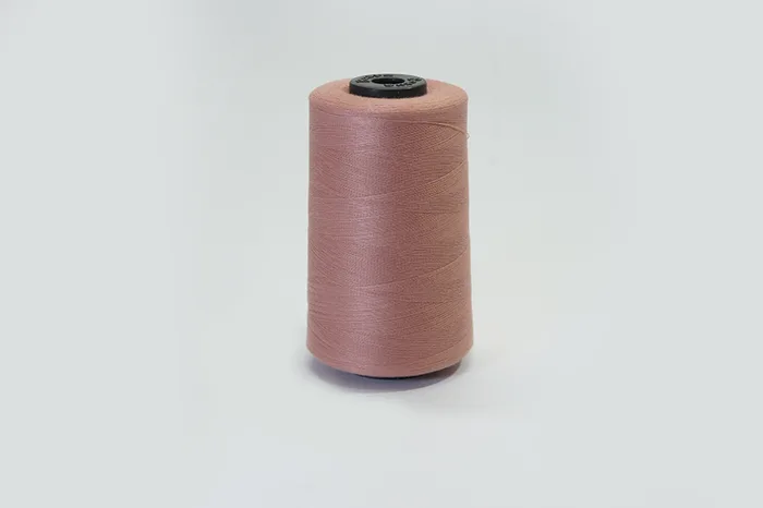 Нитки ПЕ №40/2 5000 м Barva, рожевий брудний, 6037
