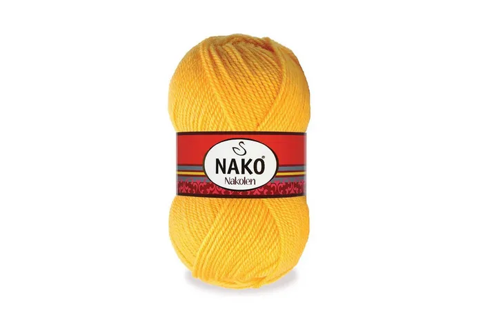 Пряжа 100гр/210м Nakolen, оранжевий, 3052