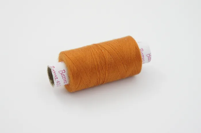 Нитки ПЕ №40/2 250 м Barva, помаранчевий темний, 6032