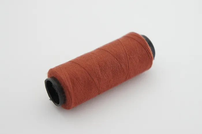 Нитки ПЕ №40/2 250 м Barva, бордовий світлий, 6018