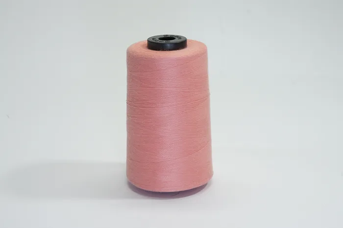 Нитки ПЕ №40/2 5000 м Barva, рожевий натуральний, 6036