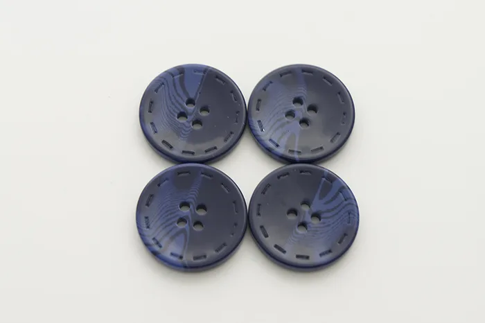 Гудзик 28 мм Mertbutton, синій темний, 13-44-1313