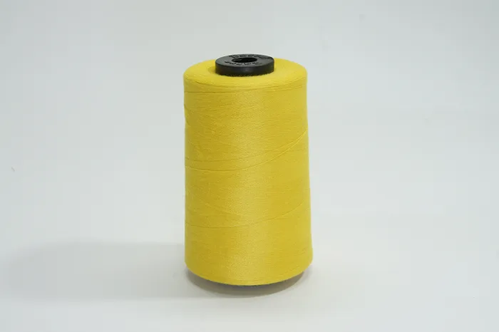 Нитки ПЕ №40/2 5000 м Barva, жовтий натуральний, 3019