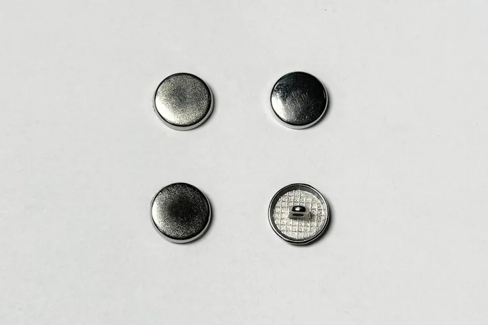 Гудзик металевий 15 мм Mertbutton, нікель, CN-26-24-nik