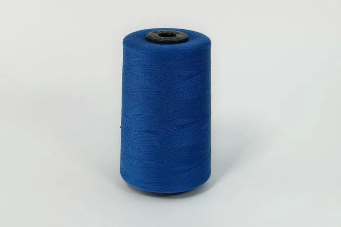 Нитки ПЕ №40/2 5000 м Barva, синій яскравий, 2058