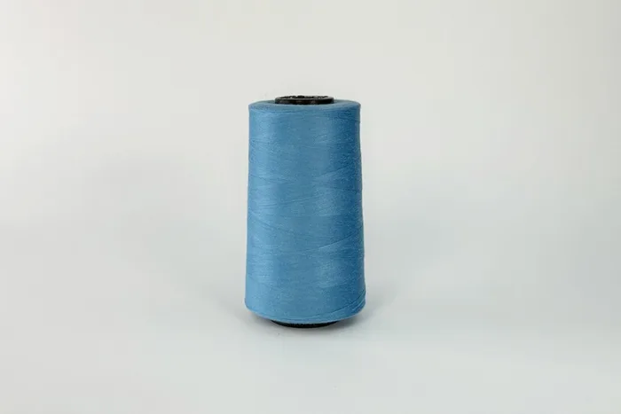 Нитки ПЕ №40/2 5000 м Barva, блакитний яскравий, 2059