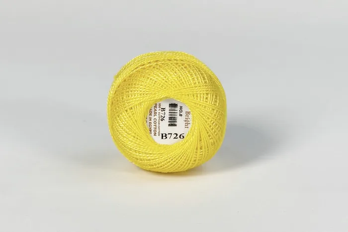 Нитки Ірис 10гр/80м Bright, жовтий, B726
