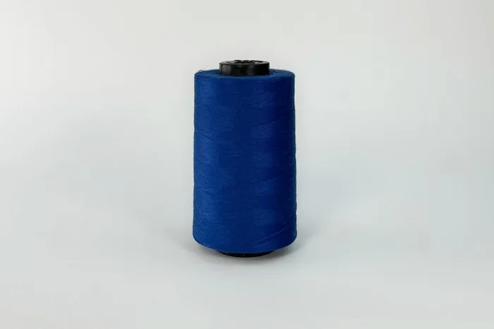 Нитки ПЕ №40/2 5000 м Barva, синій яскравий, 2057