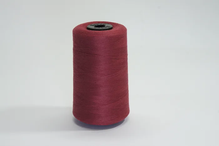 Нитки ПЕ №20/2 2500 м Barva, бордовий натуральний, 6026