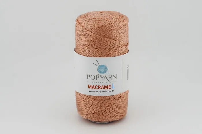 Пряжа Macrame L 100гр/90м POPYARN, персиковий, 479