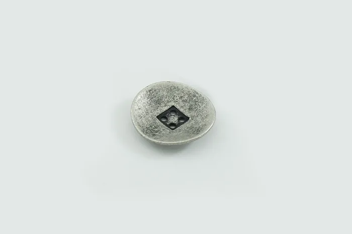 Гудзик металевий 20 мм Mertbutton, нікель, MTL-63-32-nik